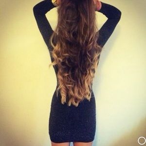 Black glitter Bodycon dress